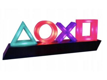 LAMPA LED NEON PLAYSTATION LOGO SYMBOLE PREZENT