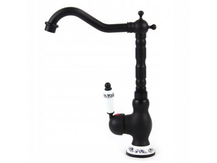 Vintage kran umywalkowy Retro umywalkowy czarny Marka inna