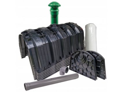 Drenaz rozsaczajacy oczyszczalni sciekow tunelowy zestaw tunel 300L 6 szt