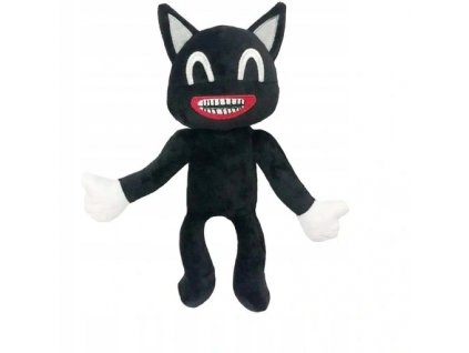 Pluszowa maskotka syrena glowa czarny kot 30 cm