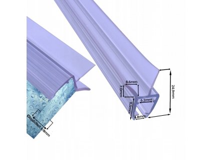 UK.03 sprchové tesnenie 100cm 6 - 8mm_0