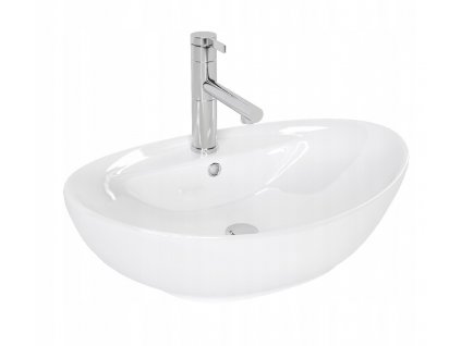 CINDY WHITE Biele umývadlo na dosku_0