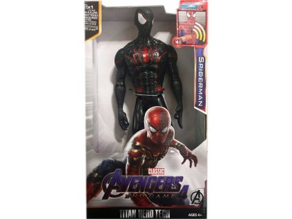DUZA FIGURKA SPIDERMAN CZARNY 30 CM AVENGERS