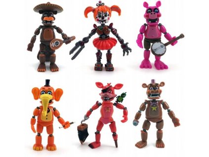 6 Szt ZESTAW FIGUREK FIVE NIGHTS AT FREDDY S FNAF Bohater Inny
