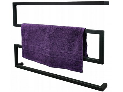 Wieszak metalowy scienny na sciane czarny loft