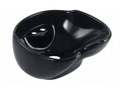 Profesionálna keramická miska na kaderníctvo pranie čierna