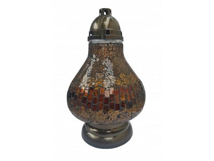 ZNICZ KARAFKA WITRAZ MOZAIKA ZLOTA 36 CM