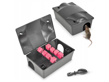 STACJA DERATYZACYJNA NA MYSZY I SZCZURY KARMNIK NA TRUTKI MULTI BAIT BOX