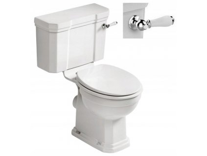 NEMECKÝ kompaktný WC sedátko duroplast nastaviť RETRO_0