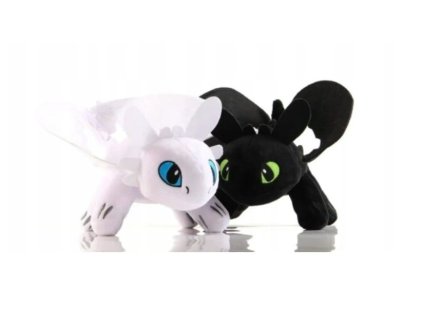 SADA PLYŠAKOV 2X NOČNÁ ZÚRIVOSŤ A BIELA ZÚRIVOSŤ 30 cm VYPR