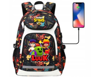 Skolský batoh A4 Brawl Stars z USB