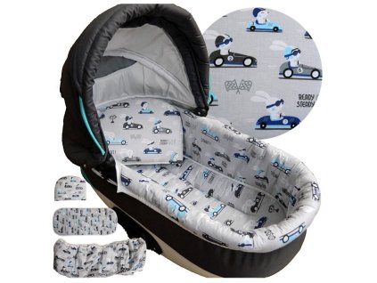 VÝBAVIČKA DO KOČÍKA - penová vložka, matrac a vankúš vzor XWB- 7