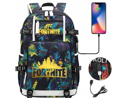 Školská taška - batoh Fornite s USB