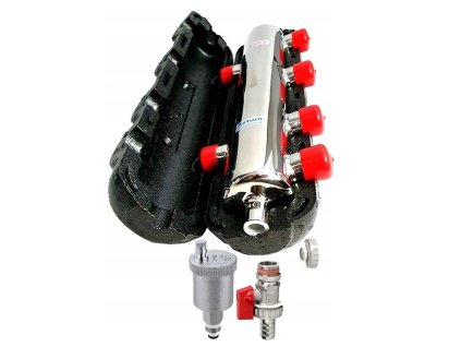 HYDRAULICKÁ SPOJKA 6x 1" 70kW + TEPELNÁ IZOLÁCIA + VENTILY VYPR