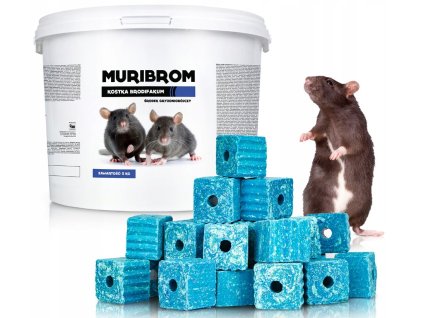 Jed na myši a potkany Brodifacoum MURIBROM 5 kg
