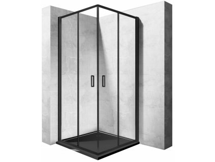 Sprchový kút PUNTO CZARNA 80x80 výsuvný_0