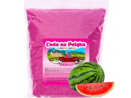 Farebný cukor do cukrovej vaty s príchuťou melón 1 kg