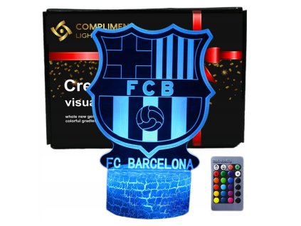 FC Barcelona 3D LED USB nočná lampa