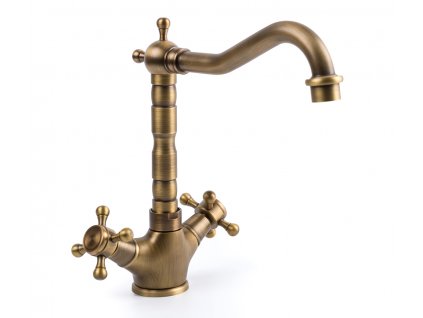 kuchynské Batérie, umývadlo kohútik Retro staré zlato_0