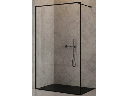 POLSKÁ KABÍNA STENOVÁ ČIERNY RÁM 90x200 CM_0