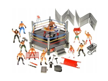 Súprava prsteňov ToyVelt WWE s 32 zápasovými figúrkami VYPR