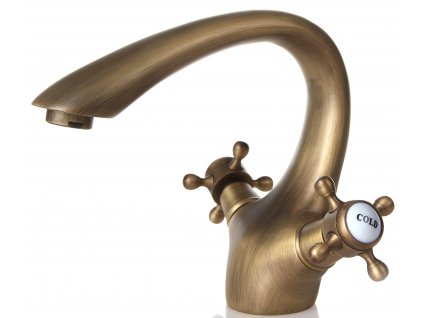 Umyvadlová batéria POVODIE MIXÉR VONKAJŠIE RETRO STARÉ GOLD ROYAL_2