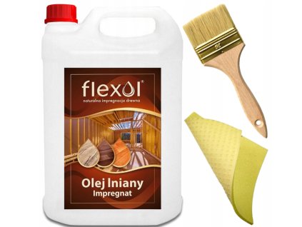 Ľanový olej na prírodné drevo impregnát  5 L