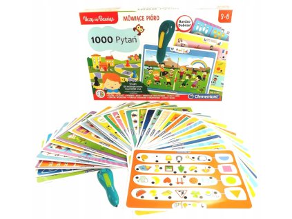 Clementoni pero 1000 otázok 3-6 predškolákov 50653 VYPR