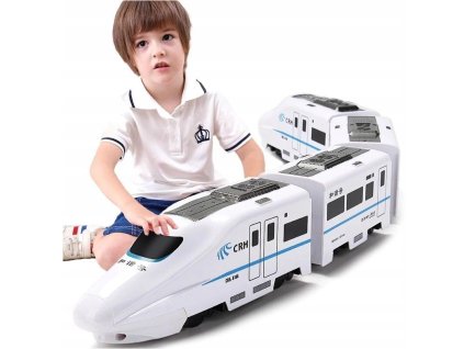 Veľký elektrický vlak s vagónmi na batérie VYPR