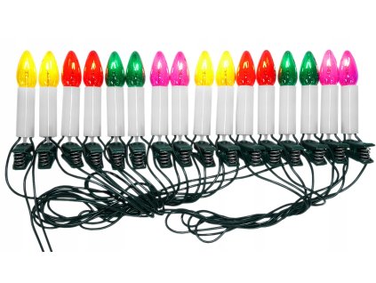 Svetlá na vianočný stromček farebné