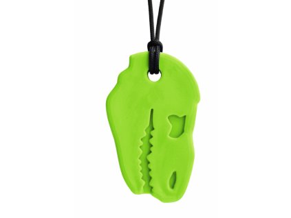 Terapeutický prívesok na hryzadlá DINO-BITE Zelený VYPR
