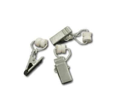 Kovové žabky na Alu záclonové tyče 100 ks