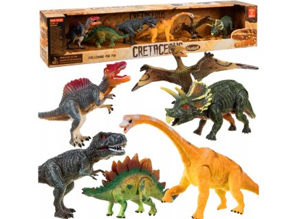 Veľká sada pohyblivých figúrok Dinosaurus 6 ks VYPR