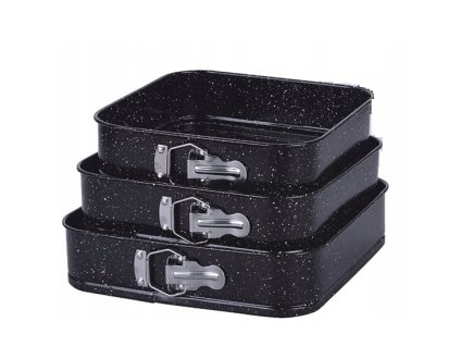 Štvorcová forma na pečenie sada 3 ks