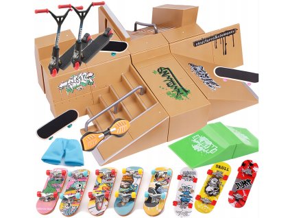 6v1 rampová súprava skatepark