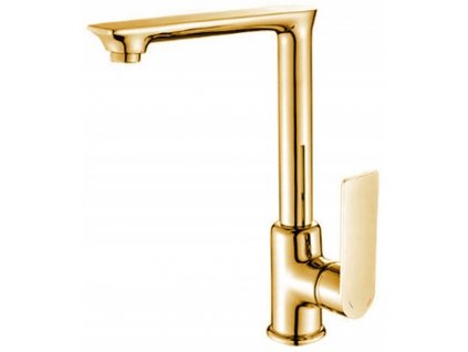 Umývadlová batéria vysoká zlatá