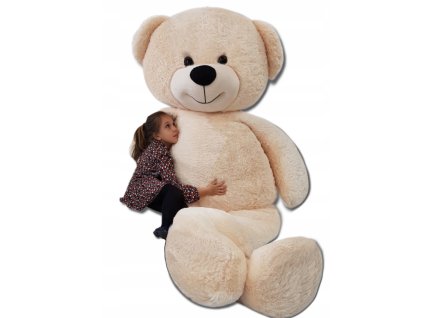 Veľký plyšový medveď 220 cm BIELY , BÉŽOVÝ VYPR