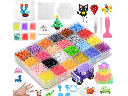 Veľká sada vodných korálkov na výrobu šperkových náramkov VYPR