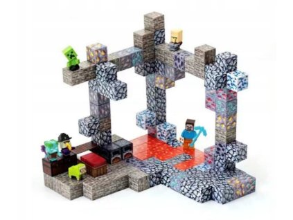 Magnetické kocky 128 ks + figurky