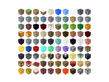 Minecraft magnetické kocky 100ks s figúrkami
