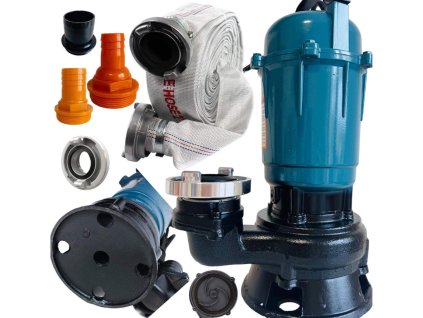 Čerpadlo na čistu vodu do septiku + 30m hadica +3 konektory