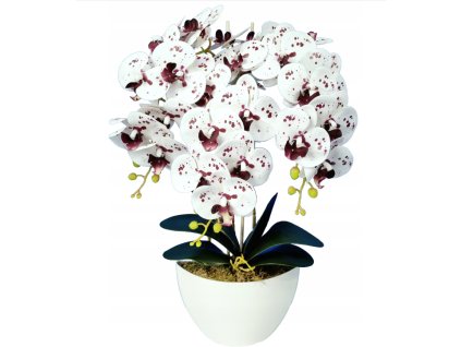 Umelá orchidea 3 výhonky VYPR