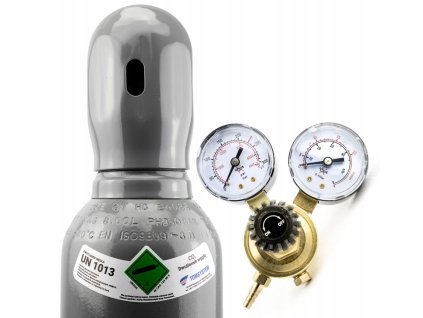 Set plná plynová fľaša CO2  + reduktor plynu