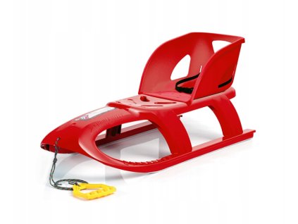 Sánky s operadlom ISP1 červené