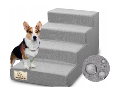 Vodeodolné 4-stupňové schody pre psa alebo mačku