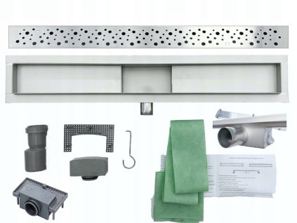 Odvodnenie lineárne odvodnenie sprcha 60 cm, inox_0