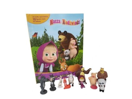 Máša a medveď knižné figúrky