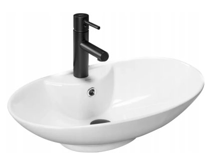 Nábytkové umývadlo 59x38 cm Keramické biele