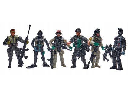 Figúrky vojakov SWAT 6 ks