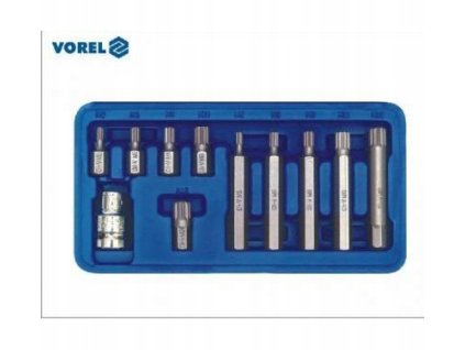 Klucze specjalne SPLINE m5 m12 11szt 66770 VOREL Marka Vorel